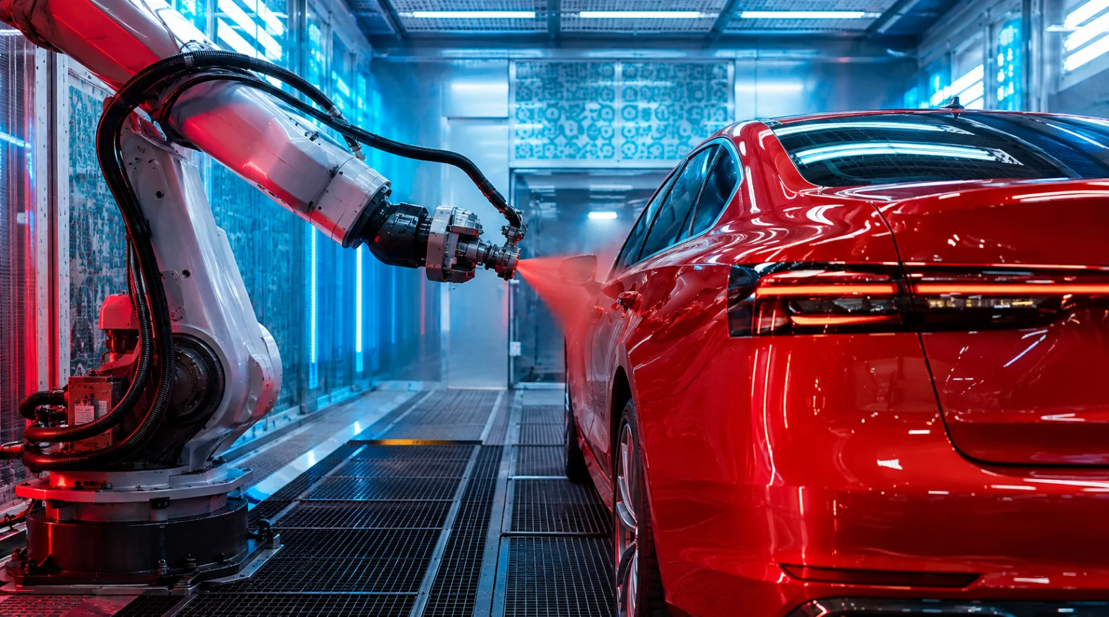 Роботизированная покраска автомобиля системой PaintGo PG-90E в Узбекистане